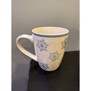 Royal Norfolk Winter Blue Snowflake Coffee Mug
